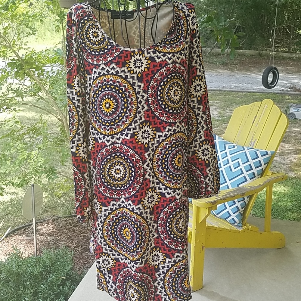 Peach Love Cream abstract dress